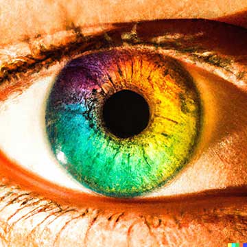 Die Farbe der Regenbogenhaut (Iris)