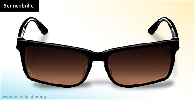 Sonnenbrille (schwarz/braun)